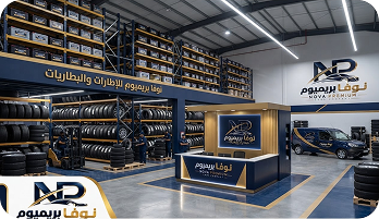 مخازن إطارات السيارات والبطاريات